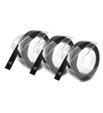 Nastro a rilievo - 9 mm x 3 mt - nero - Dymo - blister 3 nastri