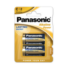 Pila mezzatorcia - C - LR14 - Alkalin Power - Panasonic - blister 2 pezzi Pila mezzatorcia - C - LR14 - Alkalin Power - Panasonic - blister 2 pezzi