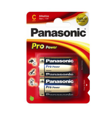 Pila mezzatorcia - C - LR14 - ProPower - alcalina - Panasonic - blister 2 pezzi Pila mezzatorcia - C - LR14 - ProPower - alcalina - Panasonic - blister 2 pezzi