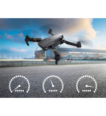 Mini drone quadricottero pieghevole wifi 998 pro, con telecamera HD 720p e telecomando,flip 3D libero uso in spazi aperti