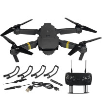 Mini drone quadricottero pieghevole wifi 998 pro, con telecamera HD 720p e telecomando,flip 3D libero uso in spazi aperti