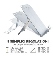 Leggio Booklift - formato A4 - silver - Fellowes Leggio Booklift - formato A4 - silver - Fellowes