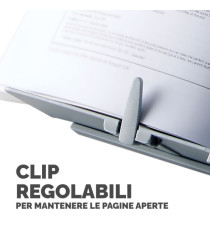 Leggio Booklift - formato A4 - silver - Fellowes Leggio Booklift - formato A4 - silver - Fellowes