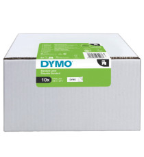 Nastro D1 409130 - 9 mm x 7 mt - PL - nero/bianco - Dymo - value pack 10 pezzi