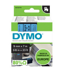 Nastro D1 standard 409160 - 9 mm x 7 mt - PL - nero/blu - Dymo