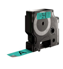 Nastro D1 standard 458090 - 19 mm x 7 mt - PL - nero/verde - Dymo Nastro D1 standard 458090 - 19 mm x 7 mt - PL - nero/verde - Dymo