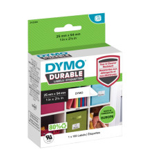 Rotolo 160 etichette LW Durable 1976411 - 25 x 54 mm - PP - bianco - Dymo