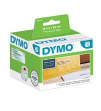 Rotolo 260 etichette LW 990130 - 36 x 89 mm - indirizzi - plastica trasparente - Dymo