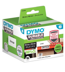 Rotolo 300 etichette LW Durable 1933088 - 59 x 102 mm - PP - bianco - Dymo