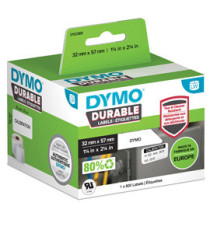 Rotolo 800 etichette LW Durable 1933084 - 57 x 32 mm - PP - bianco - Dymo
