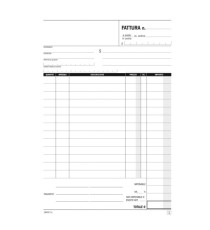 Blocco fatture ad 1 aliquota - 50/2 autoricalcante - 14,8 x 21 cm - DU1641C0000 - Data Ufficio