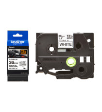Brother - Nastro laminato flessibile - Nero/Bianco - TZEFX261 - 36mm x 8mt