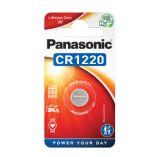 Micropila CR1220 - a pastiglia - litio - Panasonic - blister 1 pezzo Micropila CR1220 - a pastiglia - litio - Panasonic - blister 1 pezzo