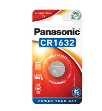 Micropila CR1632 - a pastiglia - litio - Panasonic - blister 1 pezzo