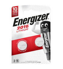 Micropila CR2016 - 3V - a pastiglia - Lithium - Energizer - blister 2 pezzi