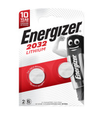 Micropila CR2032 - 3V - a pastiglia - litio - Energizer - blister 2 pezzi