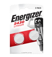 Micropila CR2430 - 3V - a pastiglia - Lithium - Energizer - blister 2 pezzi