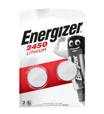 Micropila CR2450 - 3V - a pastiglia - Lithium - Energizer - blister 2 pezzi