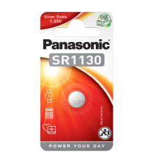 Micropila SR1130 - 1,5V - a pastiglia - ossido argento - Panasonic - blister 1 pezzo Micropila SR1130 - 1,5V - a pastiglia - ossido argento - Panasonic - blister 1 pezzo