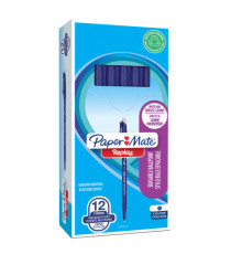 Penna a sfera con cappuccio Replay - cancellabile - punta 1 mm - blu - Papermate Penna a sfera con cappuccio Replay - cancellabile - punta 1 mm - blu - Papermate