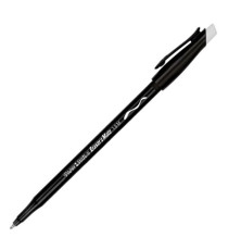 Penna a sfera con cappuccio Replay - cancellabile - punta 1 mm - nero - Papermate Penna a sfera con cappuccio Replay - cancellabile - punta 1 mm - nero - Papermate
