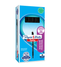 Penna a sfera con cappuccio Replay - cancellabile - punta 1 mm - nero - Papermate Penna a sfera con cappuccio Replay - cancellabile - punta 1 mm - nero - Papermate