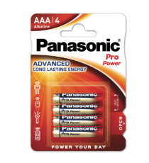 Pila ministilo AAA - 1,5V - ProPower - LR03 - Panasonic - blister 4 pezzi Pila ministilo AAA - 1,5V - ProPower - LR03 - Panasonic - blister 4 pezzi
