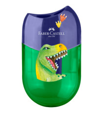 Temperamatite unicorno e dinosauro - con serbatoio - 2 fori - colori assortiti - Faber Castell Temperamatite unicorno e dinosauro - con serbatoio - 2 fori - colori assortiti - Faber Castell