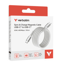 Verbatim - Cavo USB-C to USB-C - Grigio - 31850 - 120cm Verbatim - Cavo USB-C to USB-C - Grigio - 31850 - 120cm