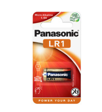 Pila - LR1 - 1,5V - alcalina - Panasonic - blister 1 pezzo Pila - LR1 - 1,5V - alcalina - Panasonic - blister 1 pezzo