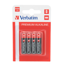 Pila ministilo AAA - 1,5V - 49920 - alcaline - Verbatim - blister 4 pezzi