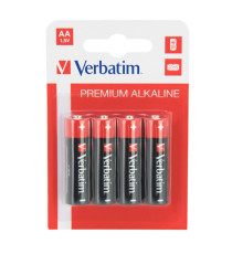 Pila stilo AA - 1,5V - 49921 - alcaline - Verbatim - Blister 4 pezzi