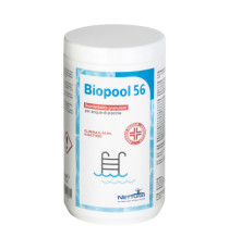 Disinfettante granulare per acque di piscine Biopool 56 in barattolo - 1 Kg - Nettuno