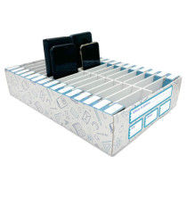 Contenitore portacellulare - 30 posti - cartone ondulato -  26,5 x 38,5 x 8 cm - Brefiocart