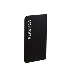Etichetta adesiva raccolta differenziata - con stampa PLASTICA - 50 x 300 mm - vinile - bianco opaco - Medial Etichetta adesiva raccolta differenziata - con stampa PLASTICA - 50 x 300 mm - vinile - bianco opaco - Medial