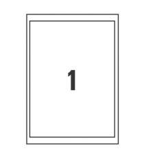 Etichette adesive coprenti BlockOut - in carta - permanenti - 199,6 x 289,1 mm - 1 et/fg - 25 fogli - bianco - Avery Etichette adesive coprenti BlockOut - in carta - permanenti - 199,6 x 289,1 mm - 1 et/fg - 25 fogli - bianco - Avery