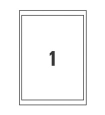 Etichette adesive coprenti BlockOut - in carta - permanenti - 199,6 x 289,1 mm - 1 et/fg - 25 fogli - bianco - Avery Etichette adesive coprenti BlockOut - in carta - permanenti - 199,6 x 289,1 mm - 1 et/fg - 25 fogli - bianco - Avery
