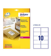 Etichette adesive extra strong L7992 - in poliestere - laser - permanenti - 99,1 x 57 mm - 10 et/fg - 25 fogli - bianco Etichette adesive extra strong L7992 - in poliestere - laser - permanenti - 99,1 x 57 mm - 10 et/fg - 25 fogli - bianco