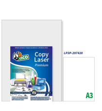 Etichette adesive LP3P - in PE - laser - permanenti - 297 x 420 mm - 1 et/fg - 250 fogli - bianco - Tico Etichette adesive LP3P - in PE - laser - permanenti - 297 x 420 mm - 1 et/fg - 250 fogli - bianco - Tico