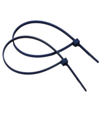 Fascette detectabili - con chiusura acciaio - 36 x 0,48 cm - nylon - blu - conf. 100 pezzi