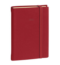 Agenda giornaliera - Daily 21 Prestige 2026 - 13 x 21 cm - copertina Silk - bordeaux - Quo Vadis