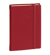 Agenda giornaliera Daily Pocket Prestige Silk 2026 - 8,5 x 13 cm - bordeaux - Quo Vadis