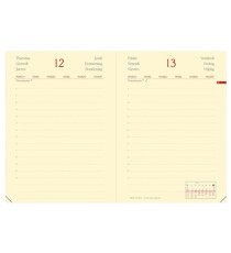 Agenda giornaliera Daily Pocket Prestige Silk 2026 - 8,5 x 13 cm - nero - Quo Vadis