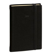 Agenda giornaliera Daily Pocket Prestige Silk 2026 - 8,5 x 13 cm - nero - Quo Vadis