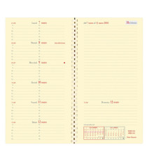 Agenda settimanale Italnote S 2026 - c/spirale - copertina Impala - 8,8 x 17 cm - nero - Quo Vadis