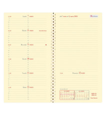 Agenda settimanale Italnote S 2026 - c/spirale - copertina Impala - 8,8 x 17 cm - nero - Quo Vadis