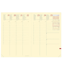 Agenda settimanale Ministro Prestige 2026 - 16 x 24 cm - silk bordeaux - Quo Vadis