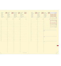 Agenda settimanale Ministro Prestige 2026 - 16 x 24 cm - silk bordeaux - Quo Vadis