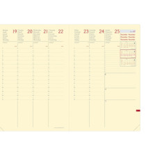 Agenda settimanale Ministro Prestige 2026 - 16 x 24 cm - silk bordeaux - Quo Vadis