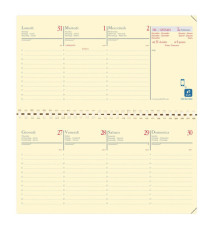 Agenda settimanale Planital 2026 - c/spirale - copertina Soho - 8,8 x 17 cm - nero - Quo Vadis